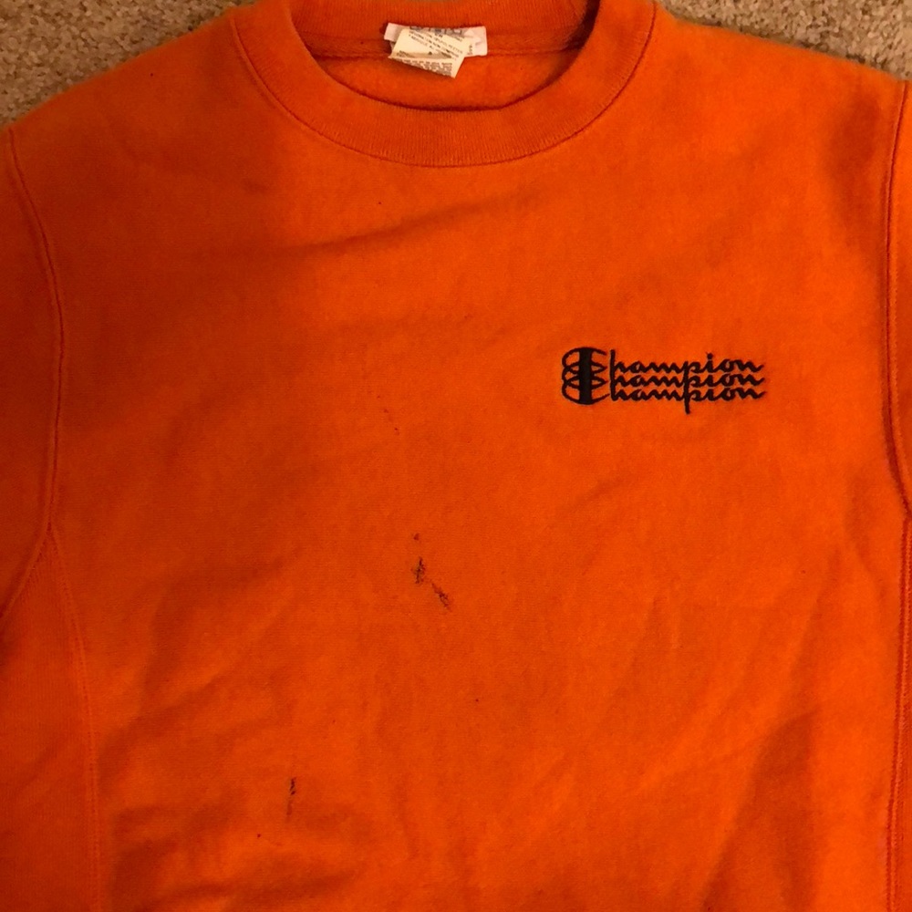 Orange Champion Crewneck Size Small